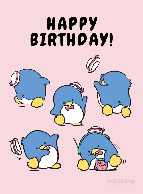 Sanrio Tuxedosam: So Dapper - birthday_kids_cards - Card