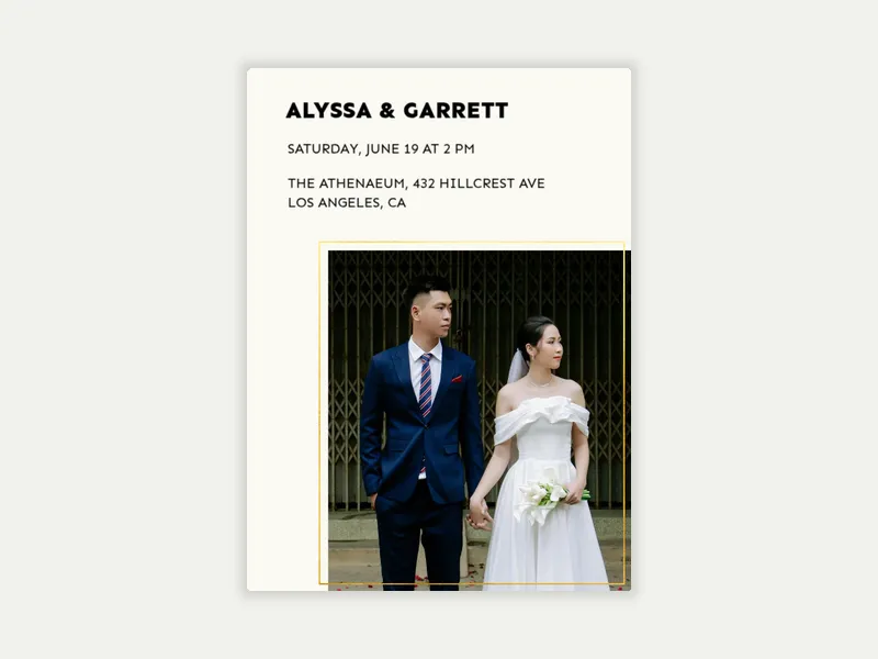Simple Frame (Photo) - wedding_dyo_uyo - Invitation