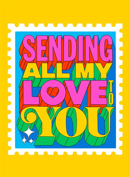 Sending All My Love to You - wedding_bridal_cards - Card