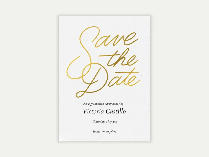 Simple Script - Save the Date - graduation_save_the_date - Invitation