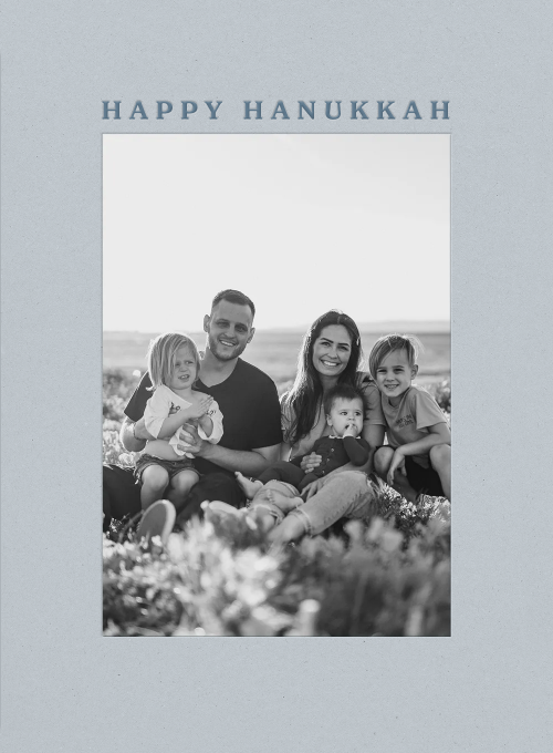 Simply Happy Hanukkah (Photo) - design_your_own_cards - Card