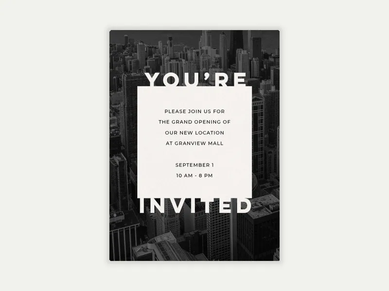 Skyline View (Photo) - featured - Invitation
