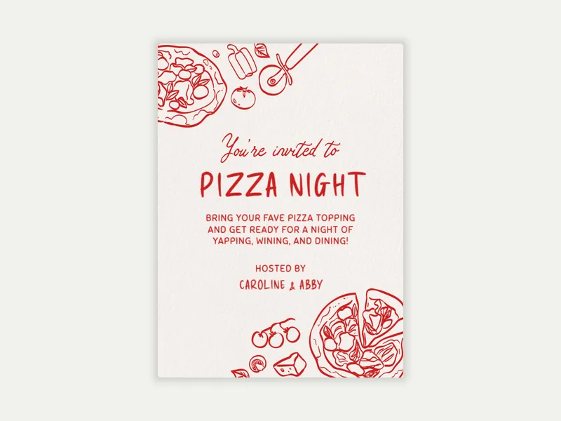 Slice, Slice, Baby - dining_and_drinks - Invitation