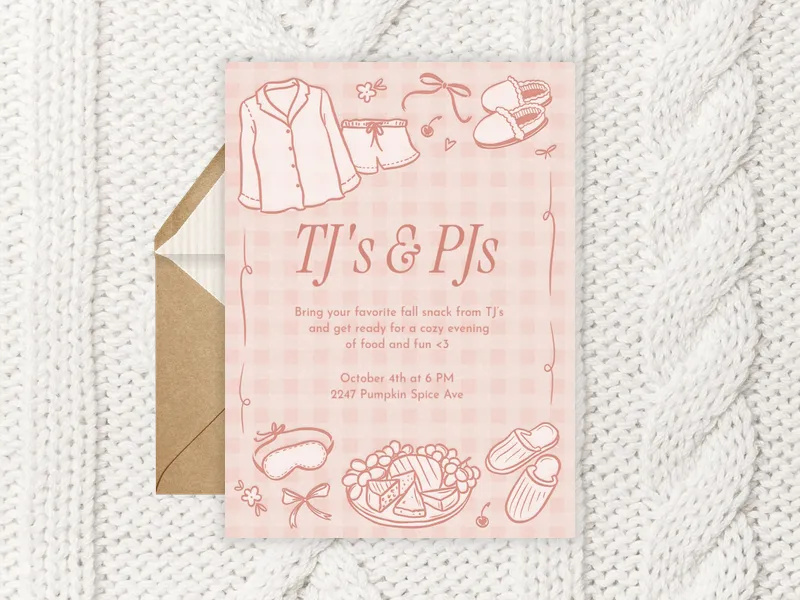 Snack & Slumber - girls_night - Invitation