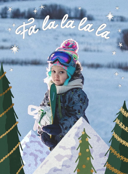 Snowy & Scenic (Photo) - design_your_own_cards - Card
