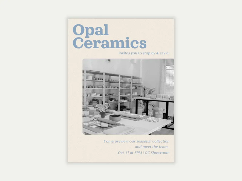 Soft & Light (Photo) - launch_parties_grand_openings - Invitation