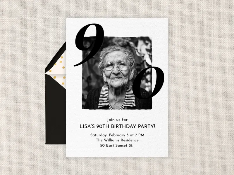 Something to Celebrate (Photo) - 90th_birthday - Invitation
