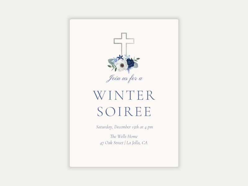 Seasonal Blooms - charity_fundraisers - Invitation