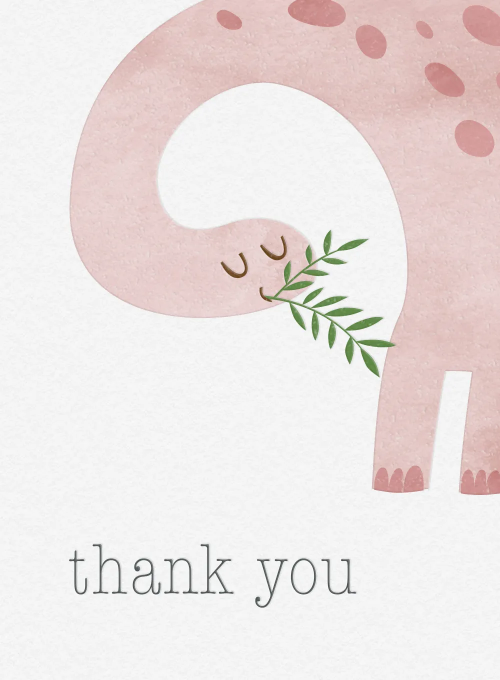 Brachiosaurus Thank You - thankyou_cards - Card