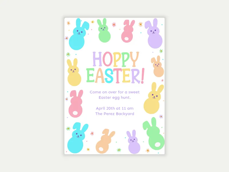 Spring Sweeties - easter - Invitation