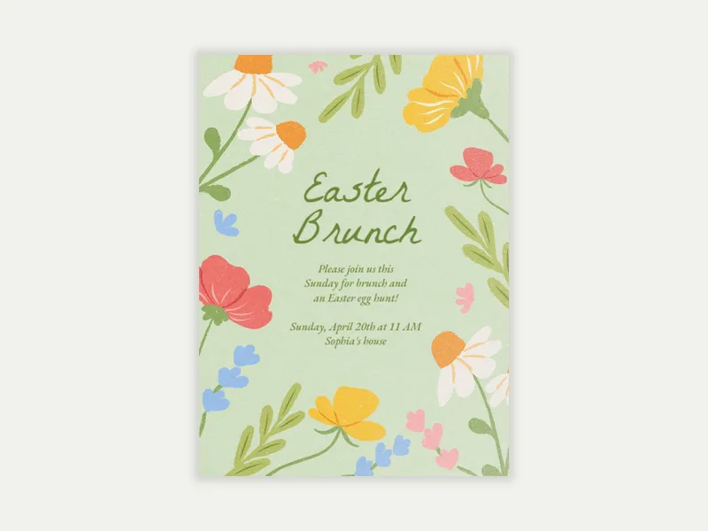 Spring Has Sprung Easter - easter - Invitation