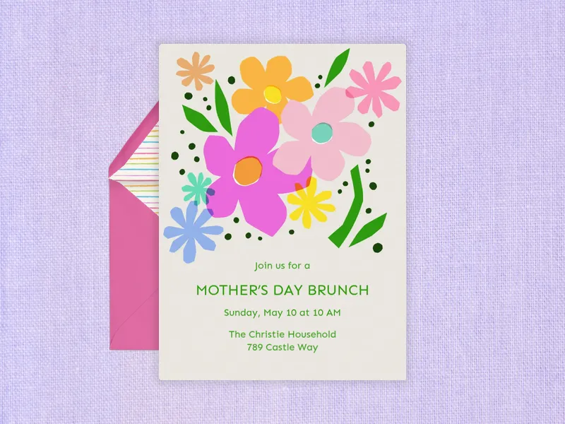 Spring Flower - mothers_day - Invitation