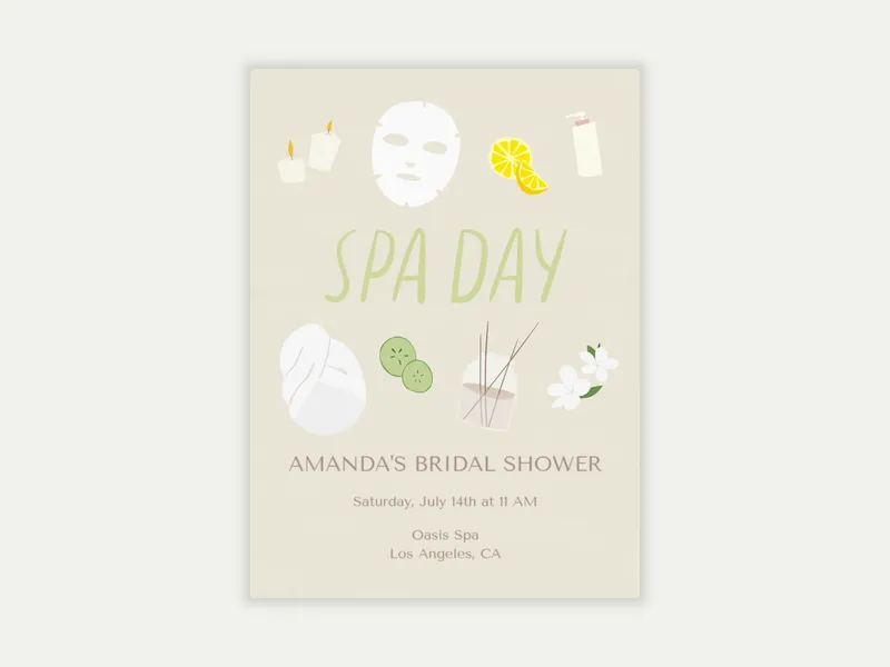 Spring Spa - featured - Invitation