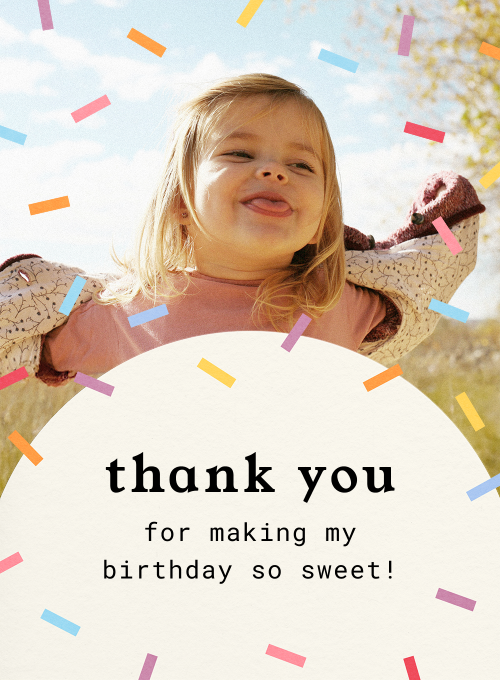 Sprinkles & Smiles (Photo) - thankyou_cards - Card