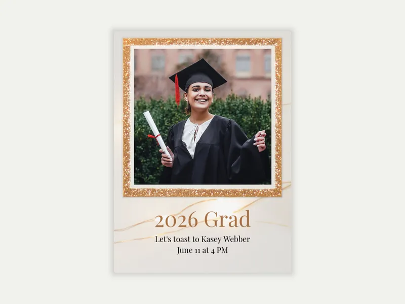 Styled Photo Garland (Photo) Invitation free template design