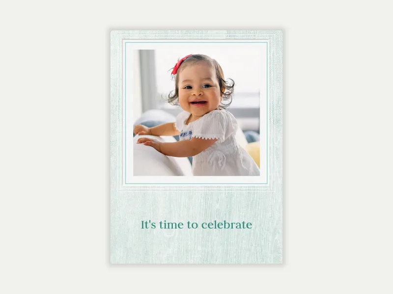 Styled Woodgrain (Photo) Invitation free template design