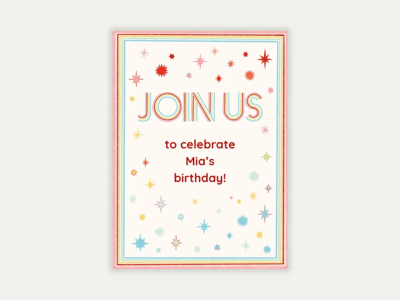 Summer Solstice Stars - pride - Invitation