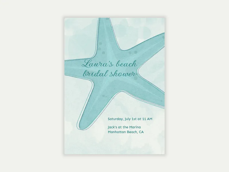 Starfish - featured - Invitation