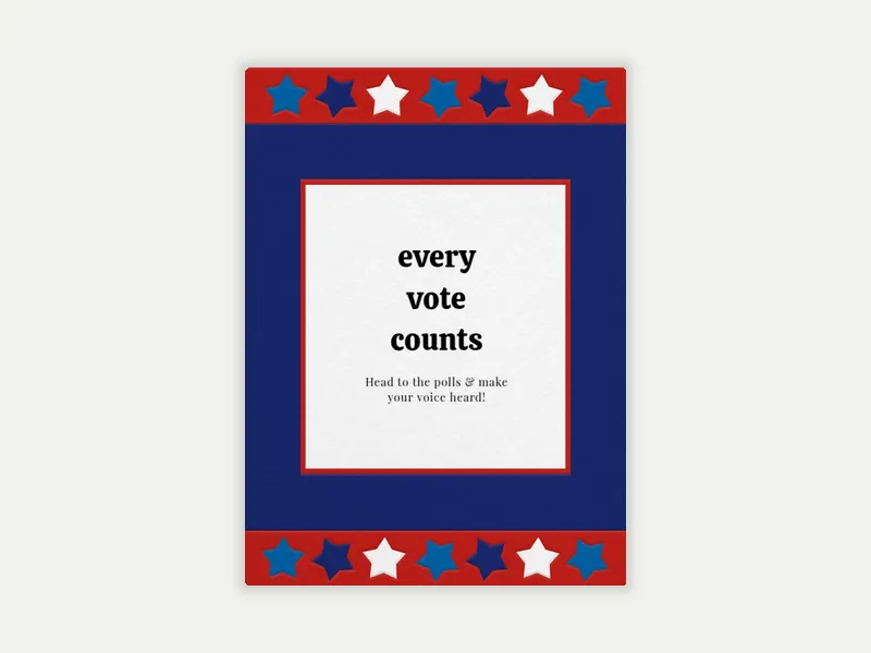 Stars and Stripes - activism - Invitation