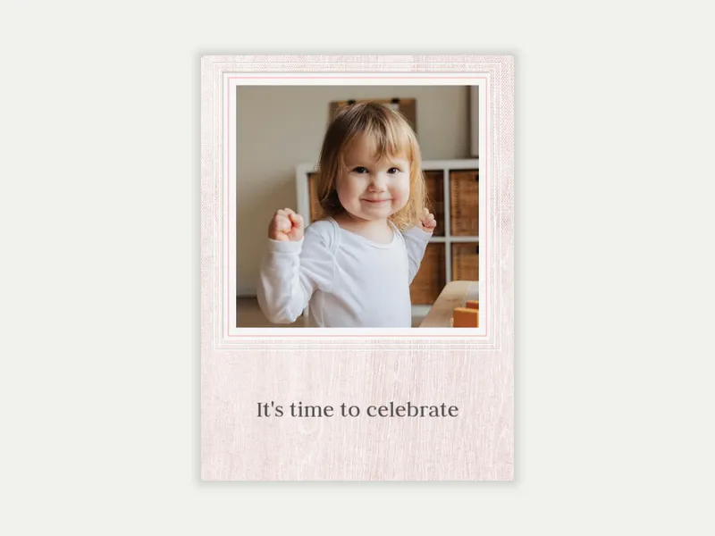 Styled Woodgrain (Photo) - babyandkids_dyo_uyo - Invitation