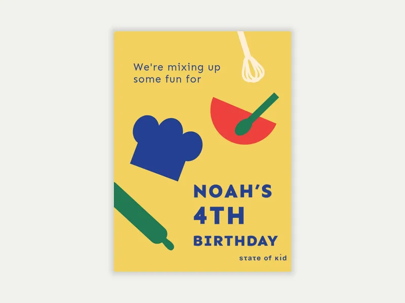 State of Kid: Mixing Up Some Fun - state_of_kid - Invitation