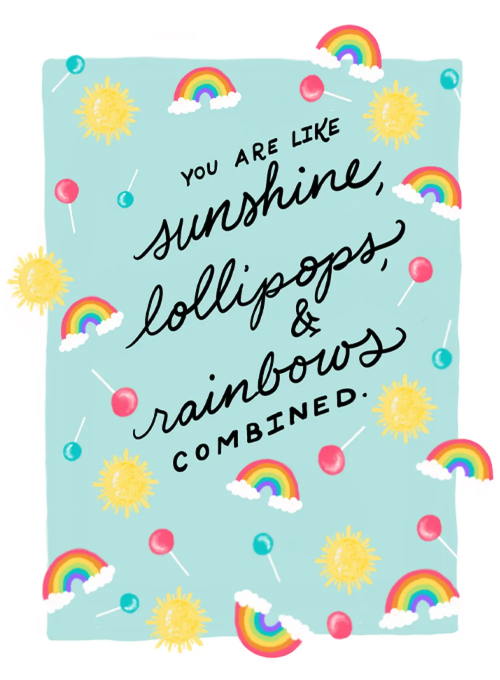 Sunshine, Lollipops & Rainbows - just_because_cards - Card