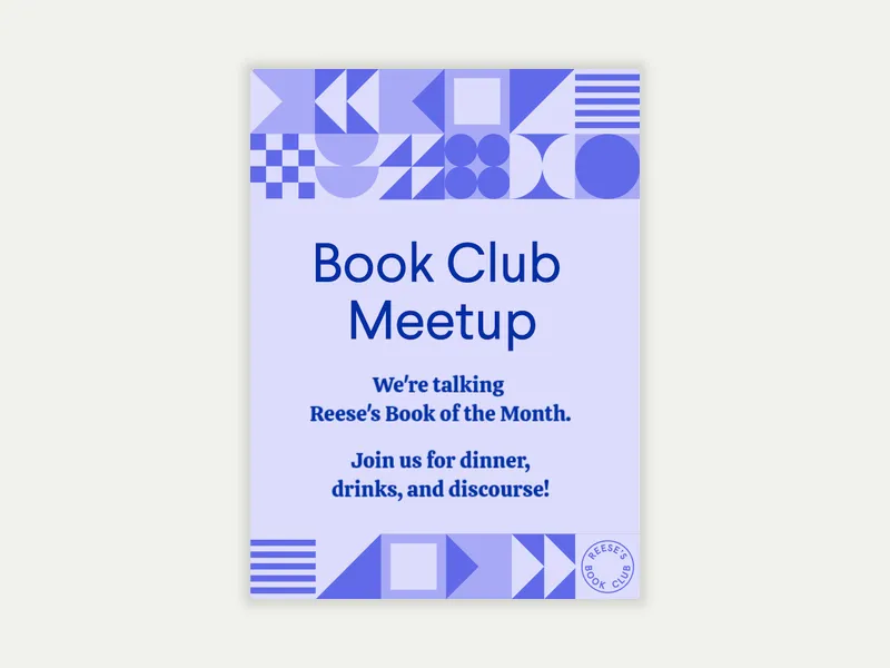 Reese’s Book Club: Storytime Meetup - reeses_book_club - Invitation