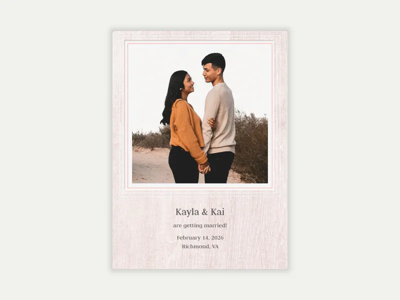 Styled Woodgrain (Photo) - wedding_dyo_uyo - Invitation