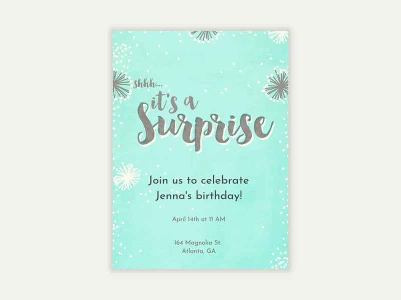Surprise Shower - surprise_party - Invitation