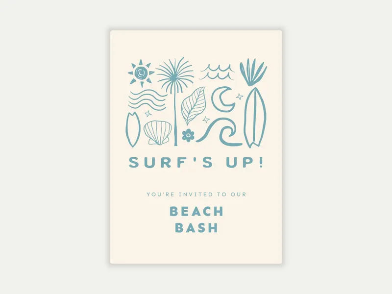 Surf’s Up, Let’s Party! - featured - Invitation