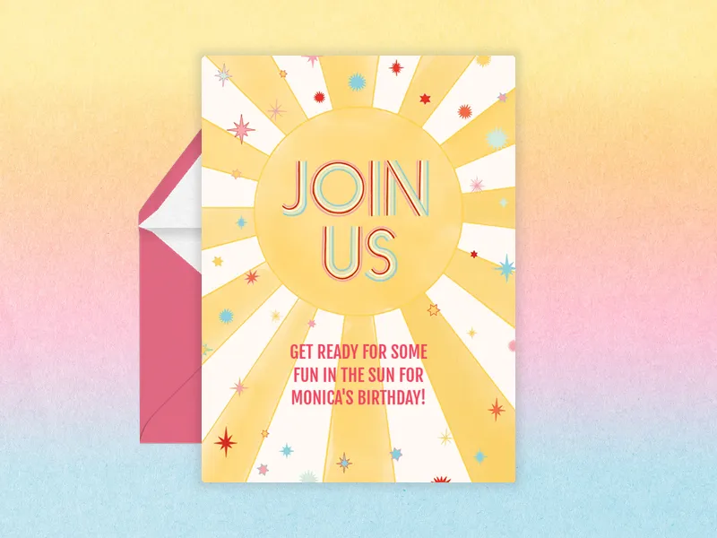 Summer Solstice Sun - family_gathering - Invitation