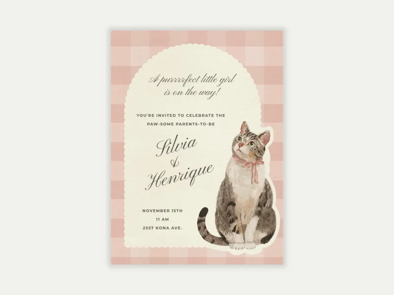 Sweet Kitten - featured - Invitation