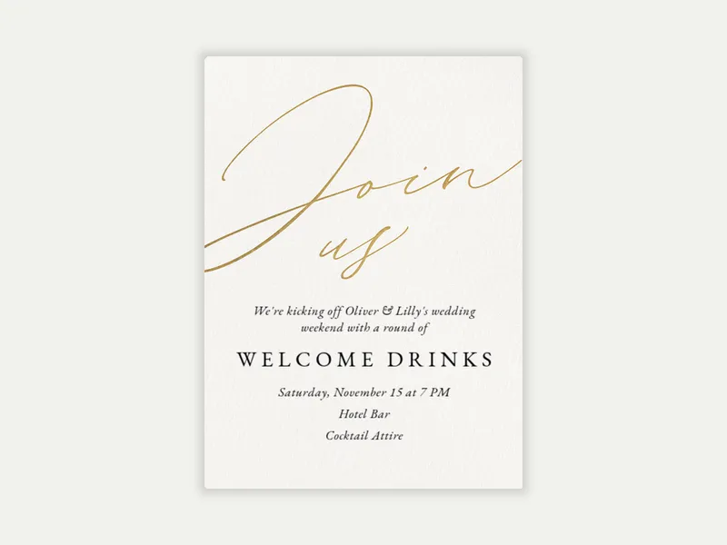 Sweet Shimmer - welcome_party - Invitation