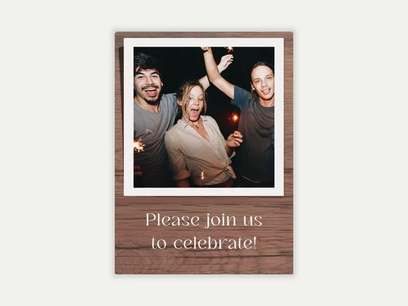 Styled Woodblock (Photo) - parties - Invitation