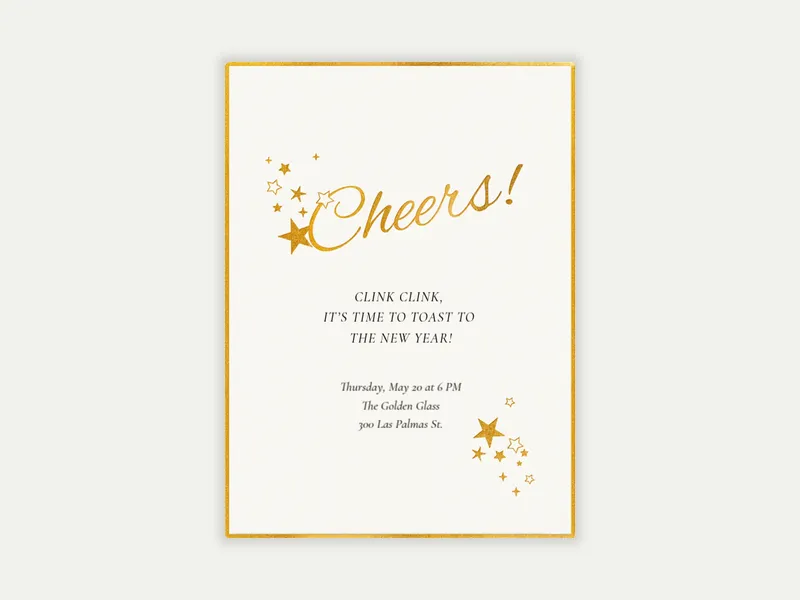 Sweet Stars - happy_hour - Invitation