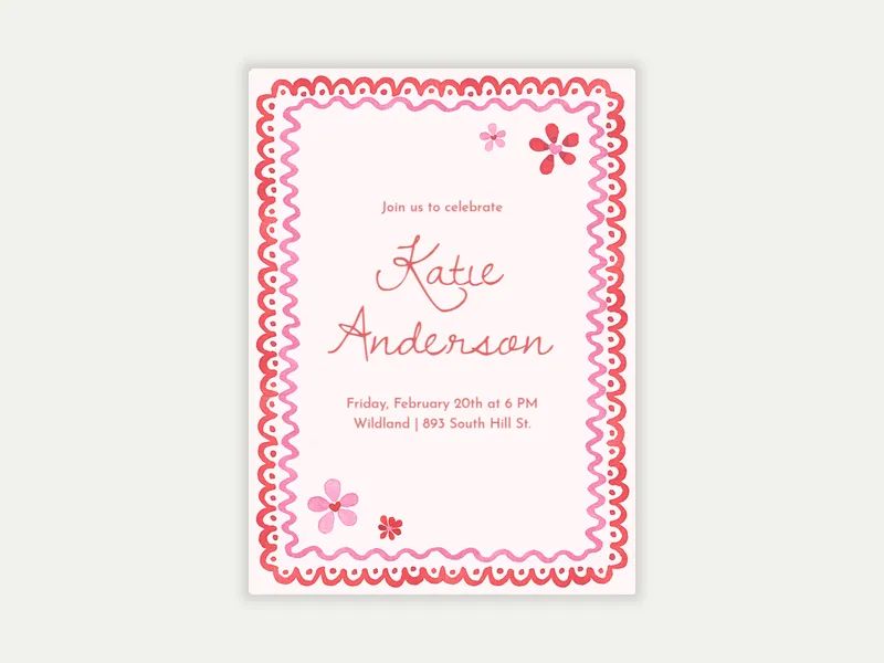 Sweetheart Stationery - bachelorette - Invitation
