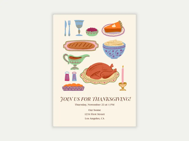 Thanksgiving Faves - featured - Invitation