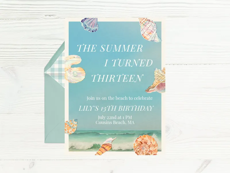 The Summer I... - beach_party - Invitation