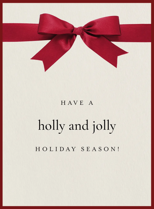 Tied with a Ribbon - holiday_cards - Card