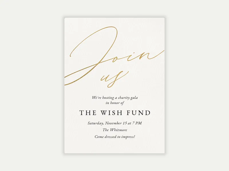 Sweet Shimmer - charity_fundraisers - Invitation