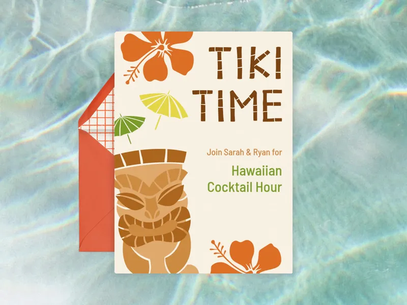 Tiki Time - happy_hour - Invitation