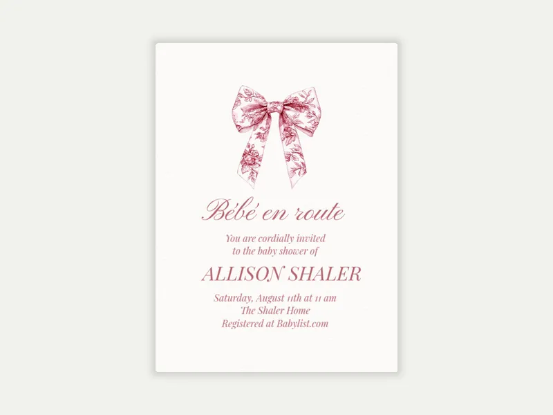 Toile Bow - featured - Invitation