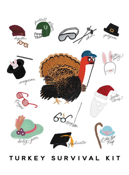 Turkey Survival Kit - thanksgiving_cards - Card