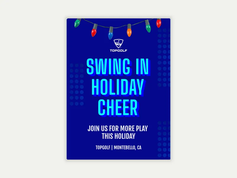 Topgolf: Holiday Cheer - topgolf - Invitation