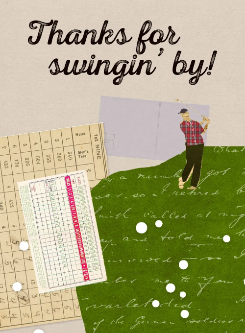 Swinging Birthday Thank You - thankyou_cards - Card