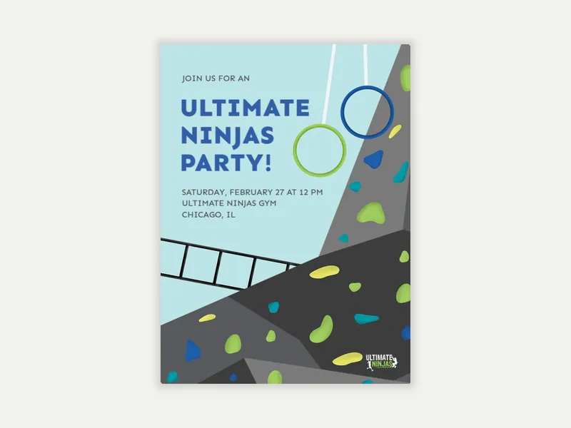 Ultimate Ninjas: Colorful Grips - ultimate_ninjas - Invitation