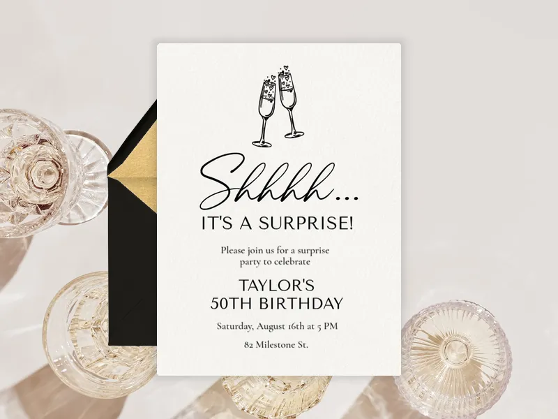 Sweetest Surprise - surprise_party - Invitation