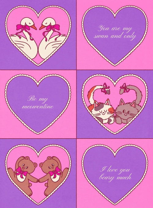 Vintage Hearts - sending_love_cards - Card