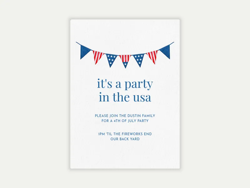 USA Party - july_fourth - Invitation