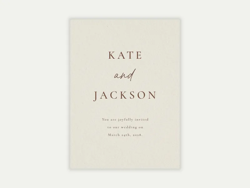 Classic Commitment - wedding_day - Invitation